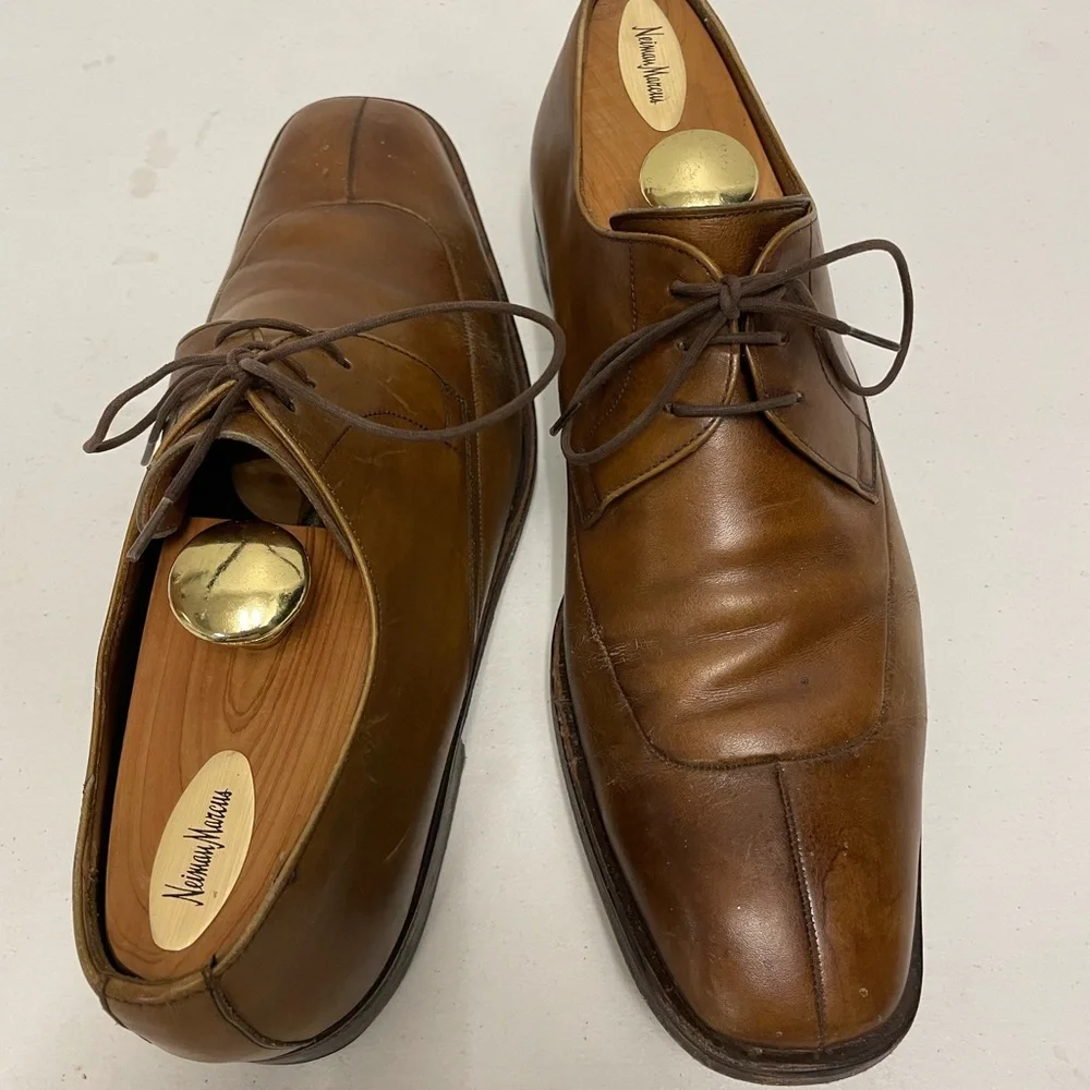 MAGNANNI Made in Spain Vintage Split Toe Dress Shoe in Brown Size‎ 8